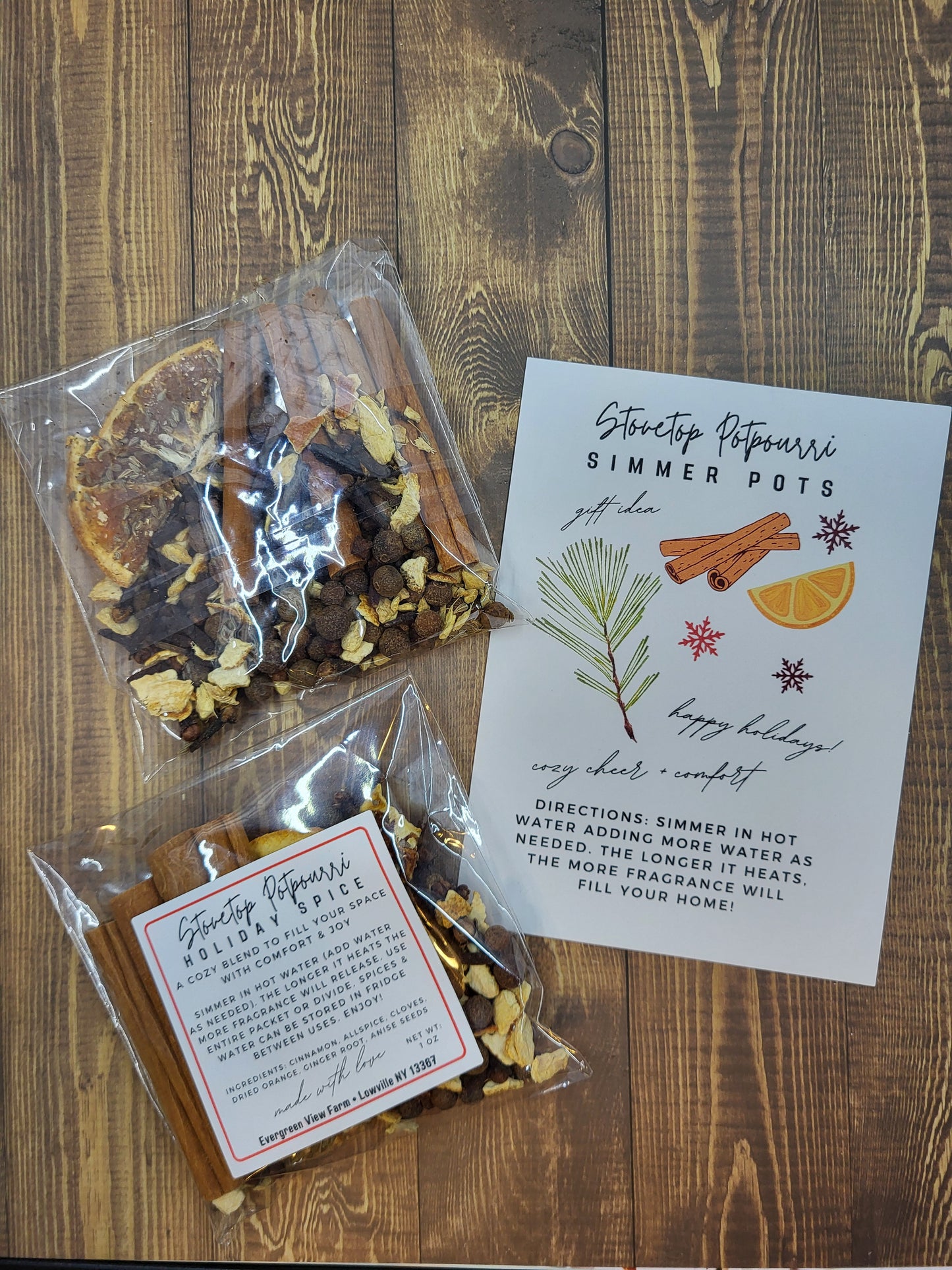 Simmer Stovetop Potpourri – Holiday Spice Blend