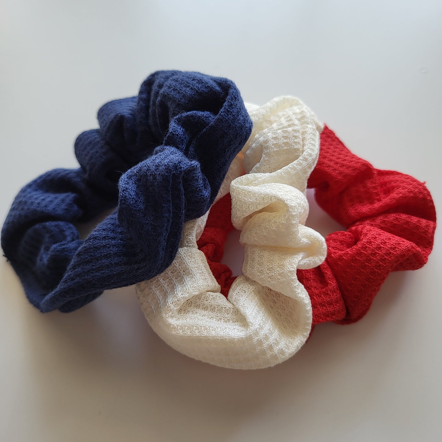 Jersey Scrunchie Bundle Set of 3 | Minimalist Solid Color Hair Scrunchies