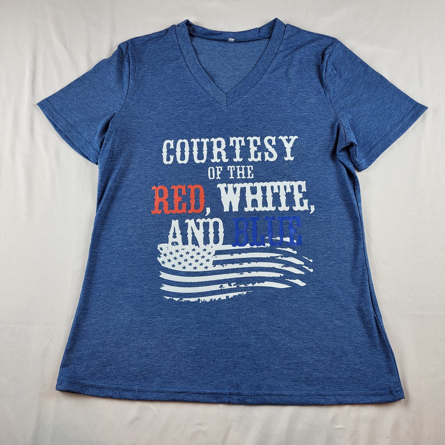 "Courtesy of the Red White & Blue" Tee