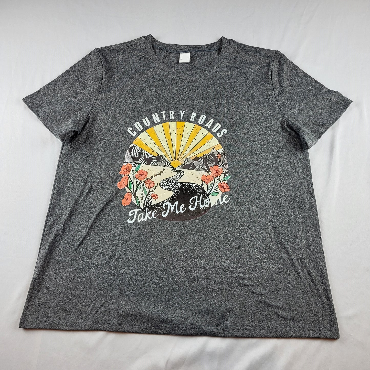 "Country Roads Take Me Home" Dark Gray Tee