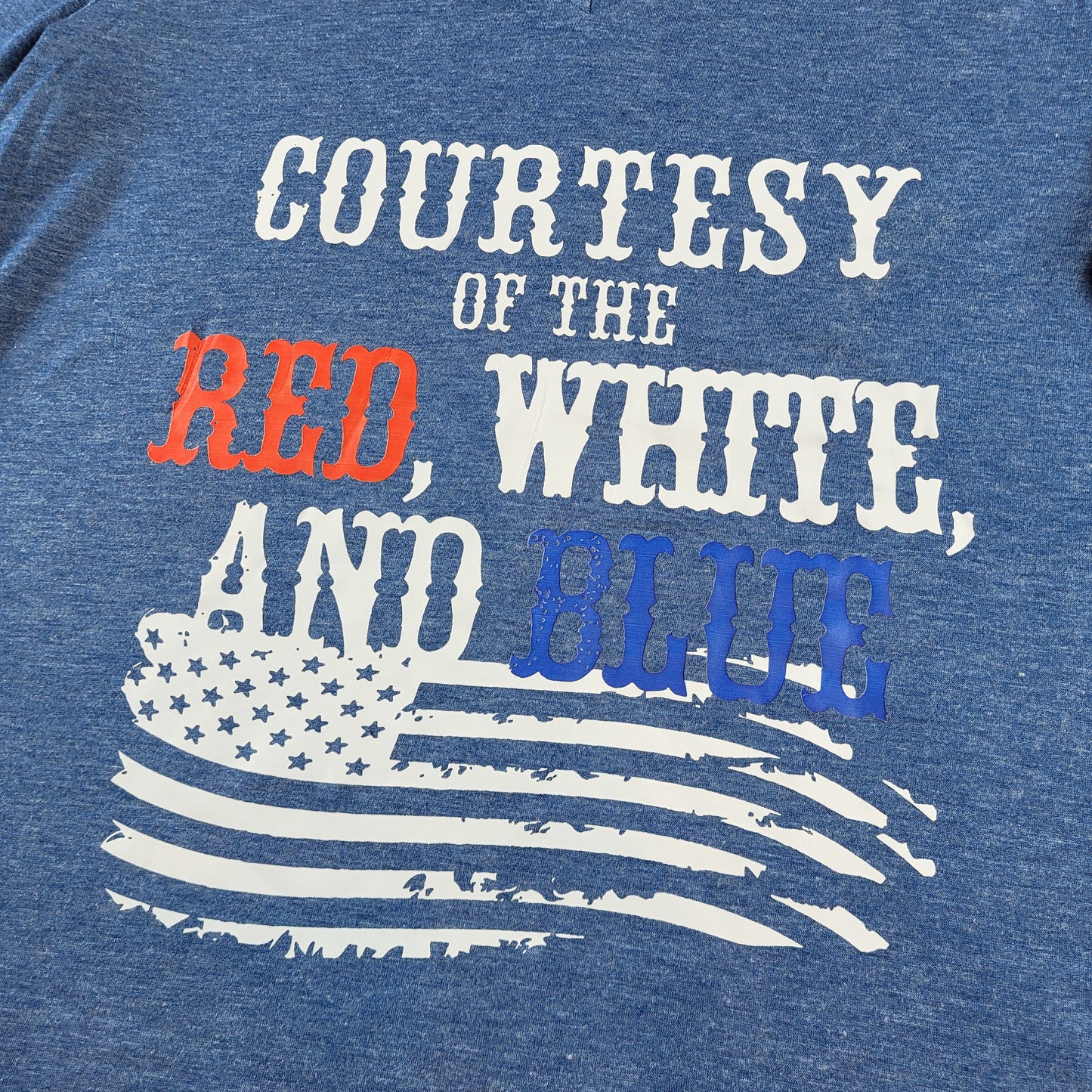 "Courtesy of the Red White & Blue" Tee