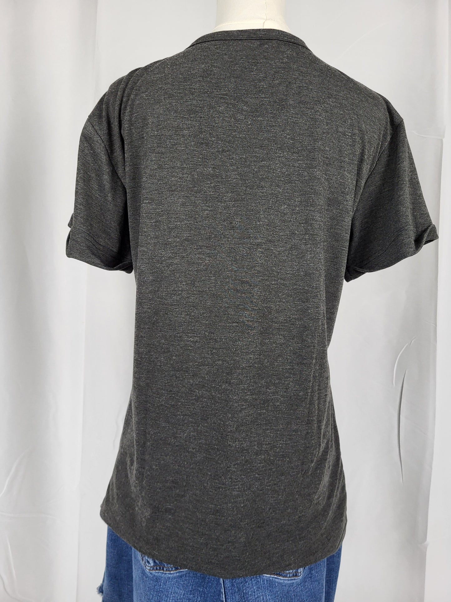 "Bloom Where You Are Planted" Dark Gray Tee [Final Sale]