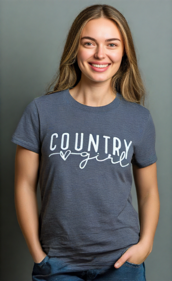 "Country Girl" Royal Blue Tee