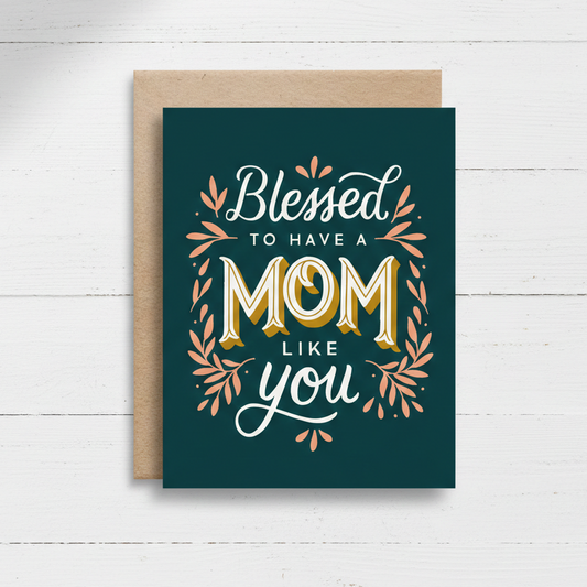 Mother’s Day Card – Blessed To Have A Mom Like You