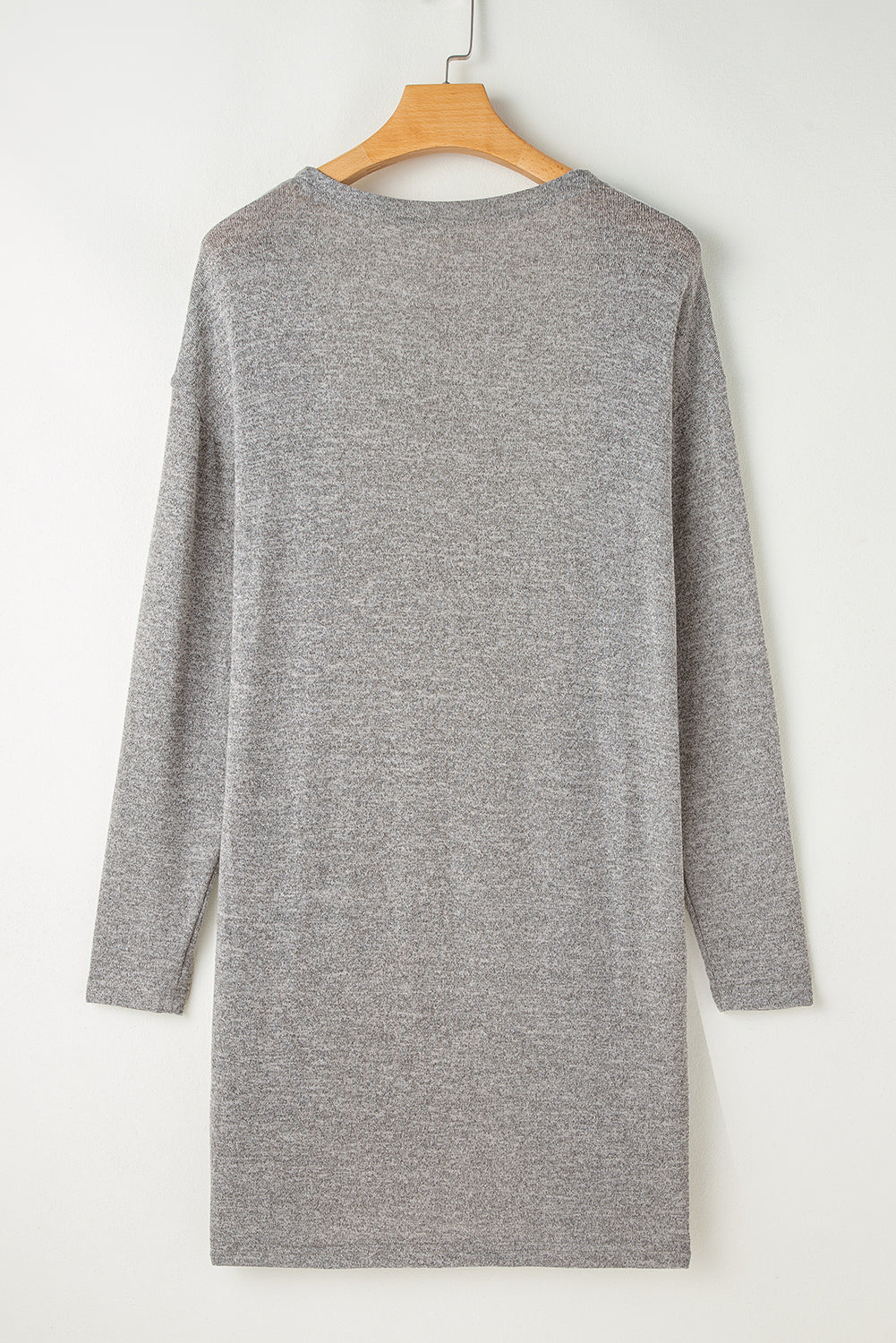 Classic Gray Long Lightweight Cardigan