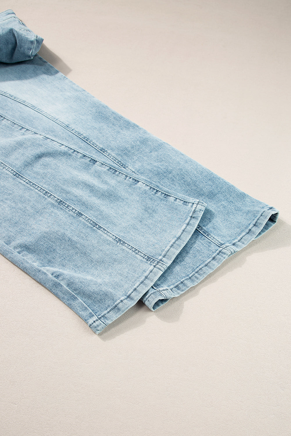 High Waist Extra Wide Leg Jeans – Dusk Blue Acid Wash