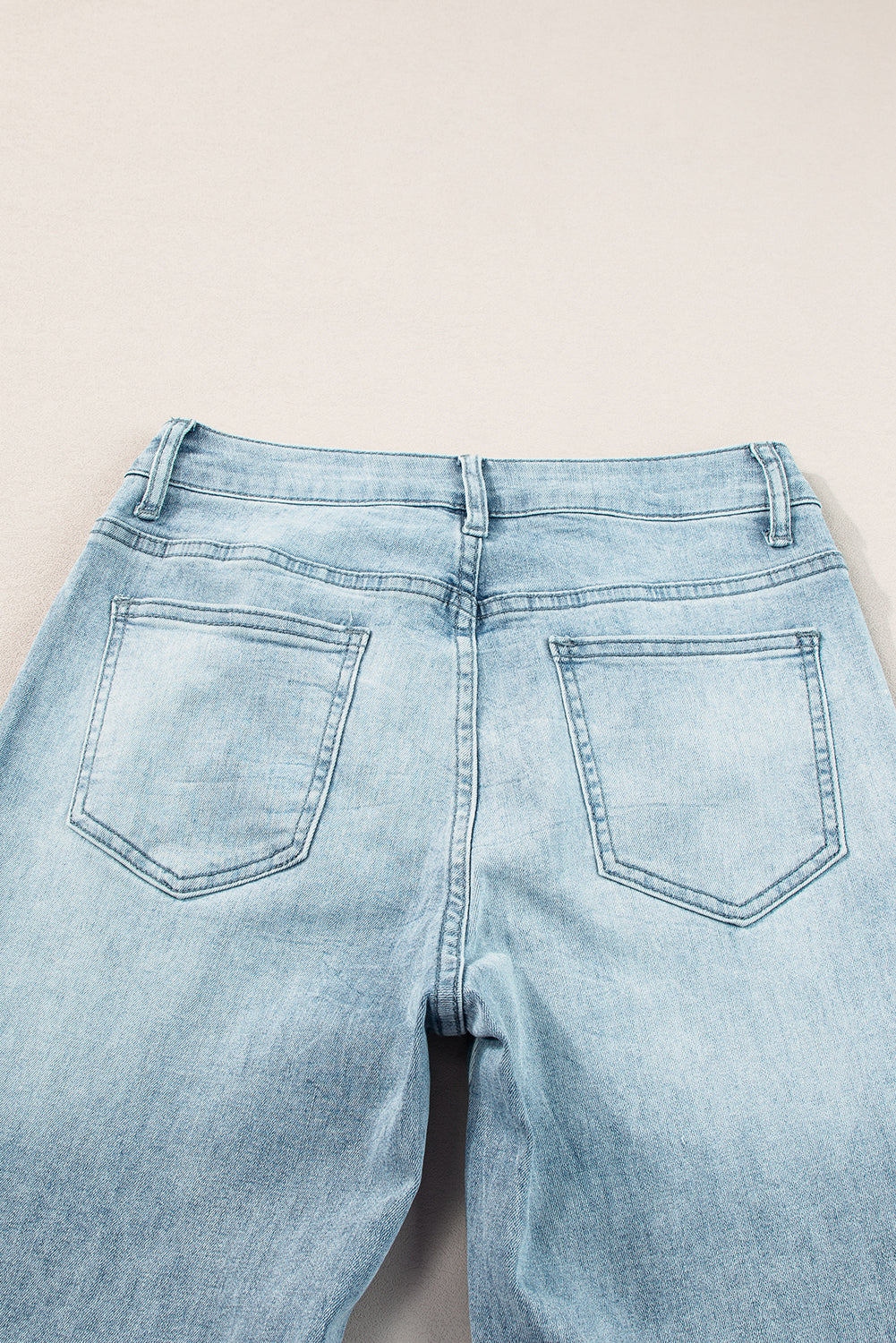High Waist Extra Wide Leg Jeans – Dusk Blue Acid Wash