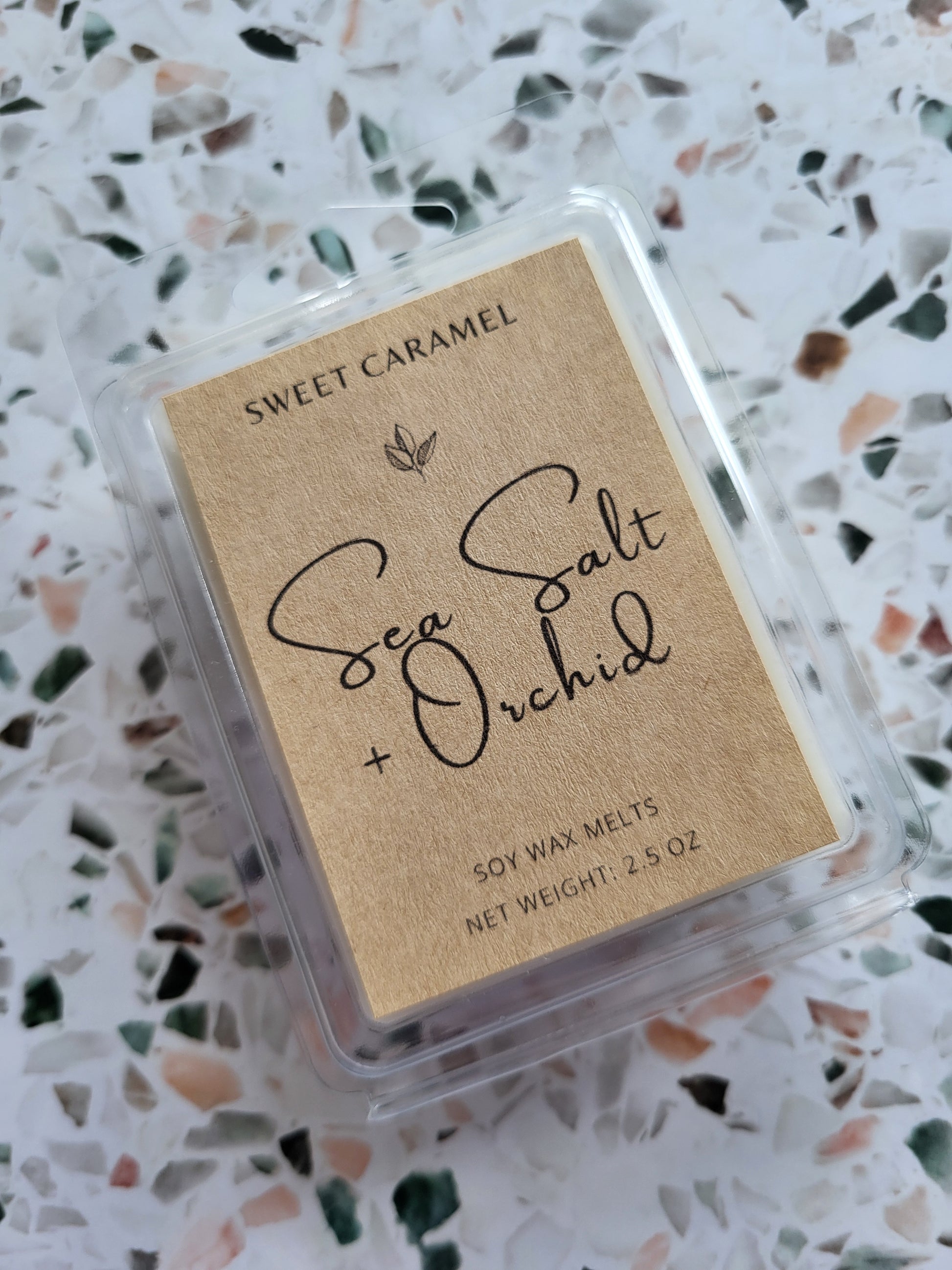 Wax Melts, Seal Salt & Orchid, 100% Soy Wax, Handmade