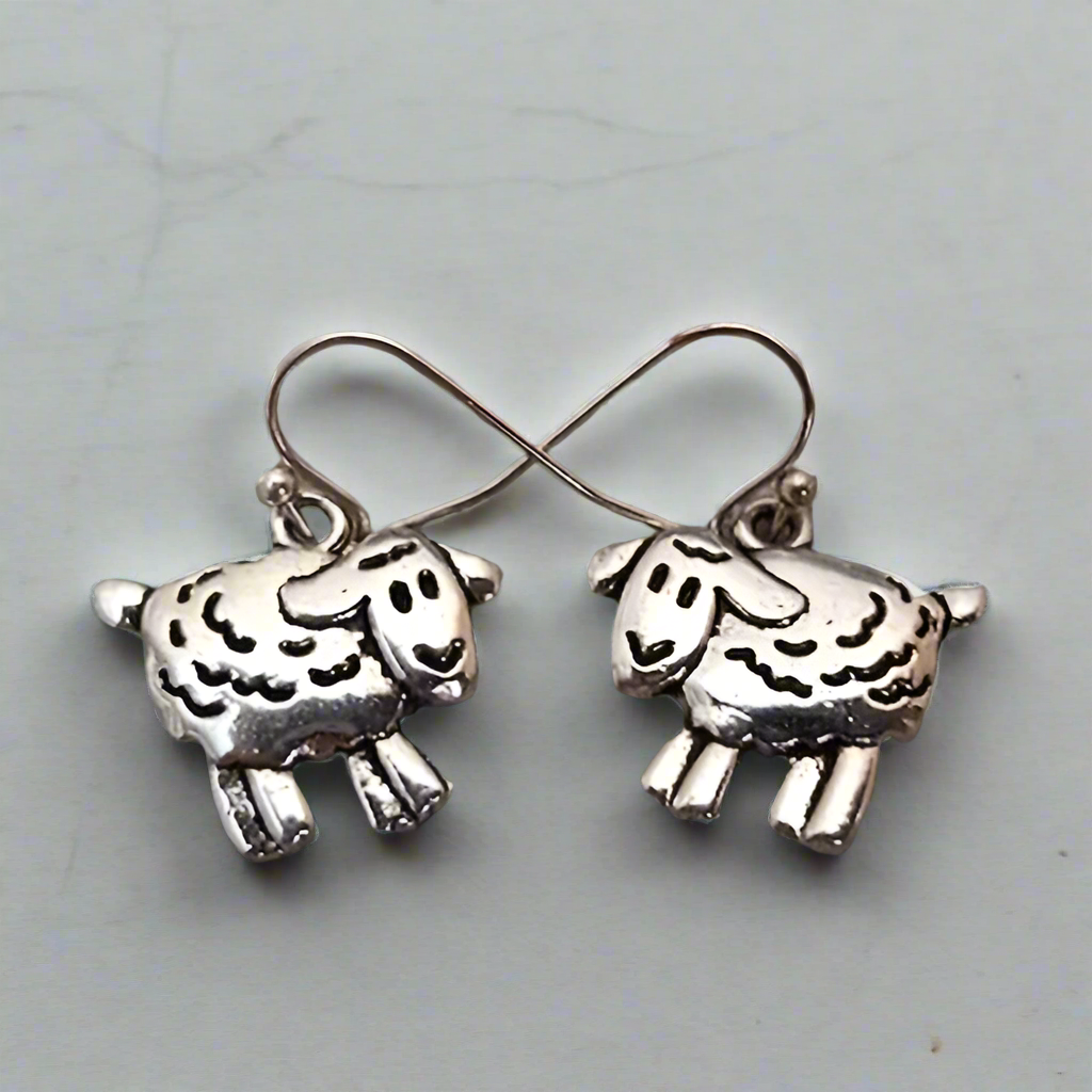 Sheep Pendant Earrings
