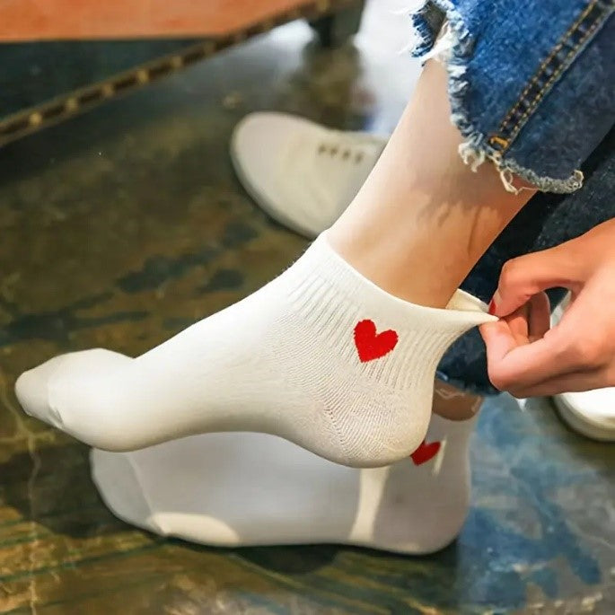 Red Heart Socks (1 pair)