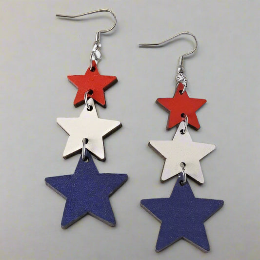 Patriotic Star Earrings