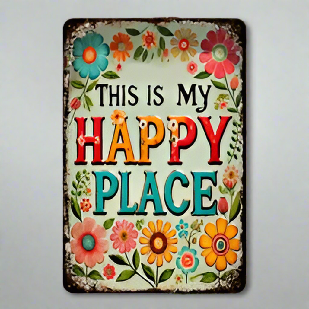 "This is My Happy Place" Sign