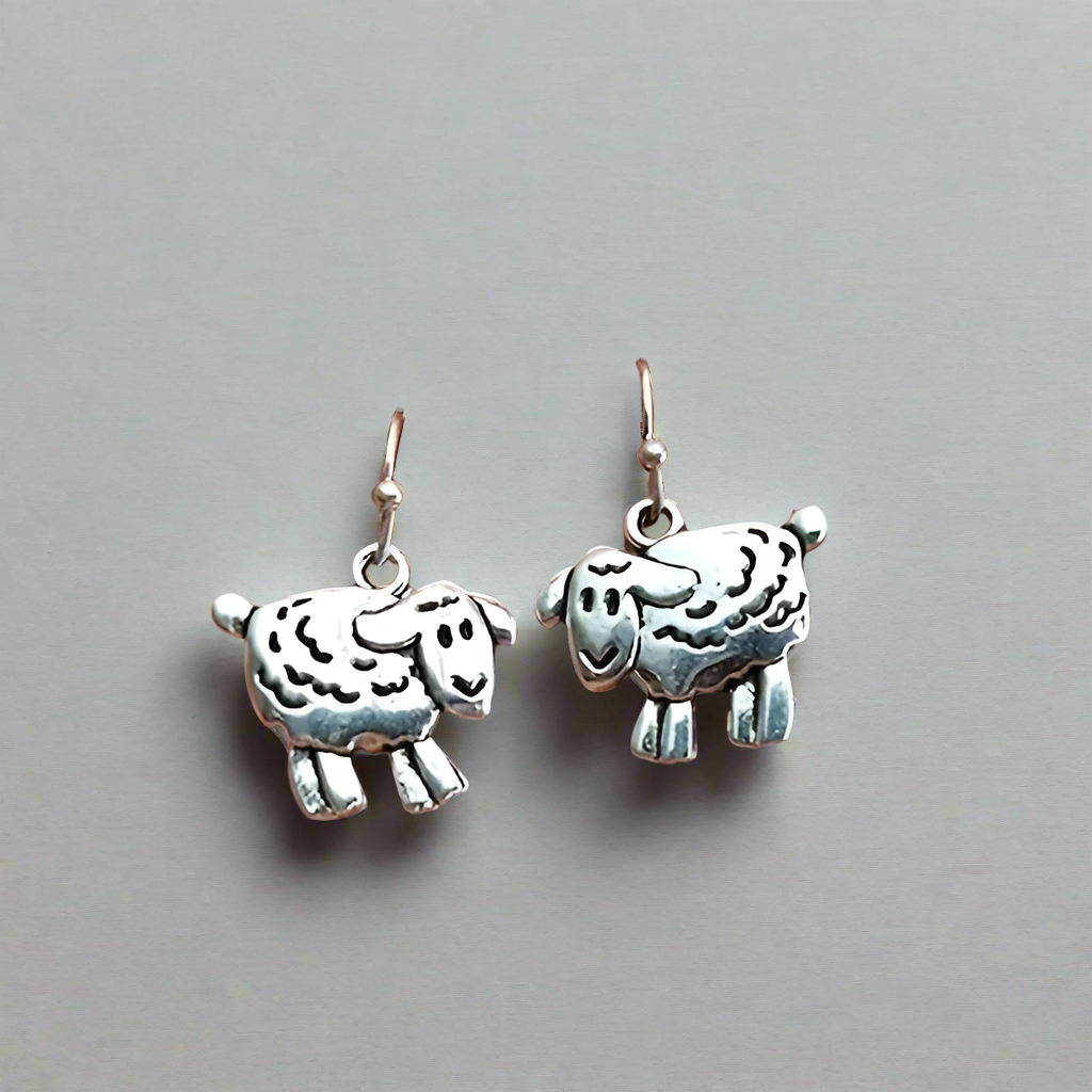 Sheep Pendant Earrings