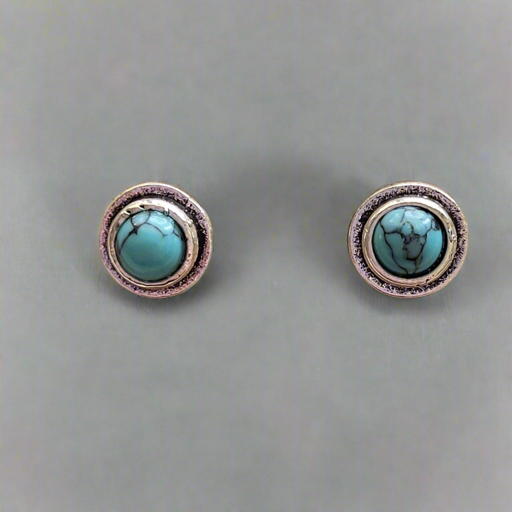 Small Turquoise Stud Earrings