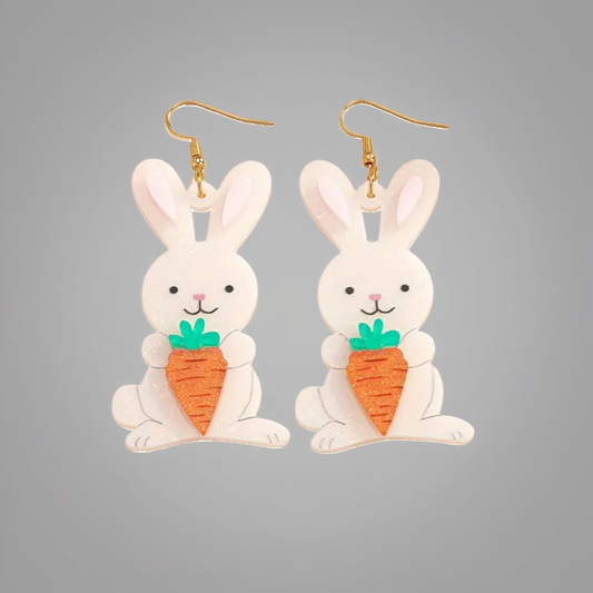 Easter Bunny Dangle Earrings